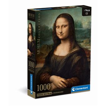 Puzzle Compact Clementoni La Joconde De Vinci 1000 pièces