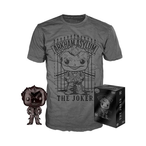 POP! & TeeFunko Box DC COMICS Figurine et T-shirt Chrome Joker - taille M Exclusivité Fnac