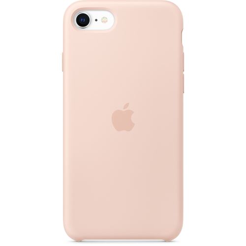 Coque en silicone Apple Rose des Sables pour iPhone SE 2020