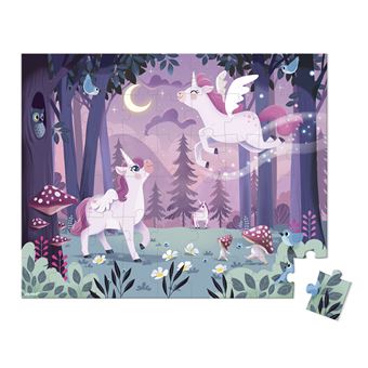Puzzle en carton Janod Licornes 54 pièces