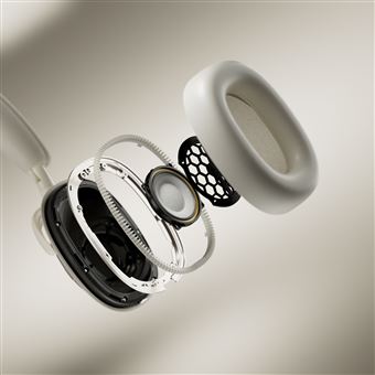 Casque circum-aural sans fil Bowers & Wilkins Px7 S3 Bluetooth avec réduction active du bruit Toile Blanc