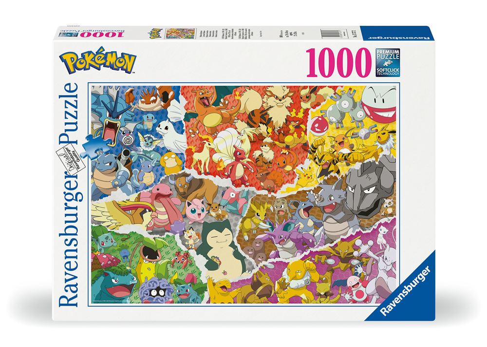 Puzzle 1500 pièces Nathan Pokémon néon