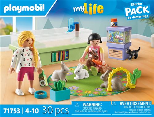 Playmobil My Life 71753 Animalerie avec enclos à lapins