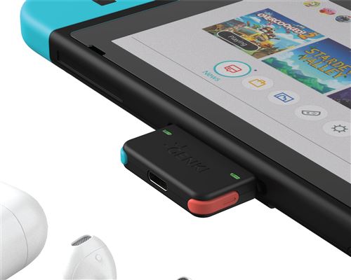 Adaptateur audio sans fil Bluetooth Genki pour Nintendo Switch Néon