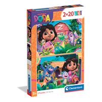 Coffret 2 puzzles 20 pièces Clementoni Dora