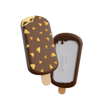 Porte monnaie sans contact Money Walkie Glace Marron