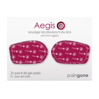 Accessoire électromusculation Paingone Aegis Gel pads de remplacements 2 paires Rouge - 1