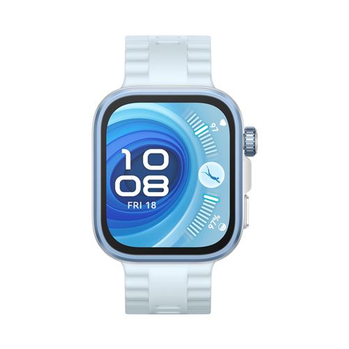 Montre connectée Huawei Watch Fit 4 Pro Bluetooth avec bracelet en fluoroélastomère Bleu