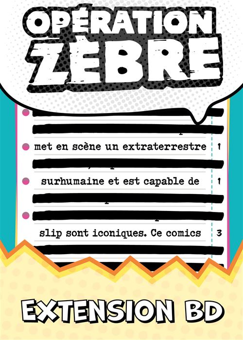 Jeu de culture générale Big Moustache Opération Zèbre Extension BD - vue 1