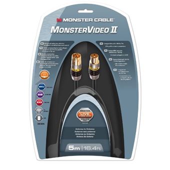 Videokabel Monster Cable Antenna 5m Zwart
