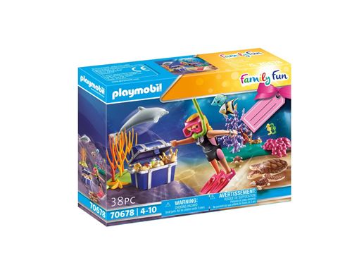 Playmobil Family Fun 70678 Set Cadeau Plongeuse Sous-Marine