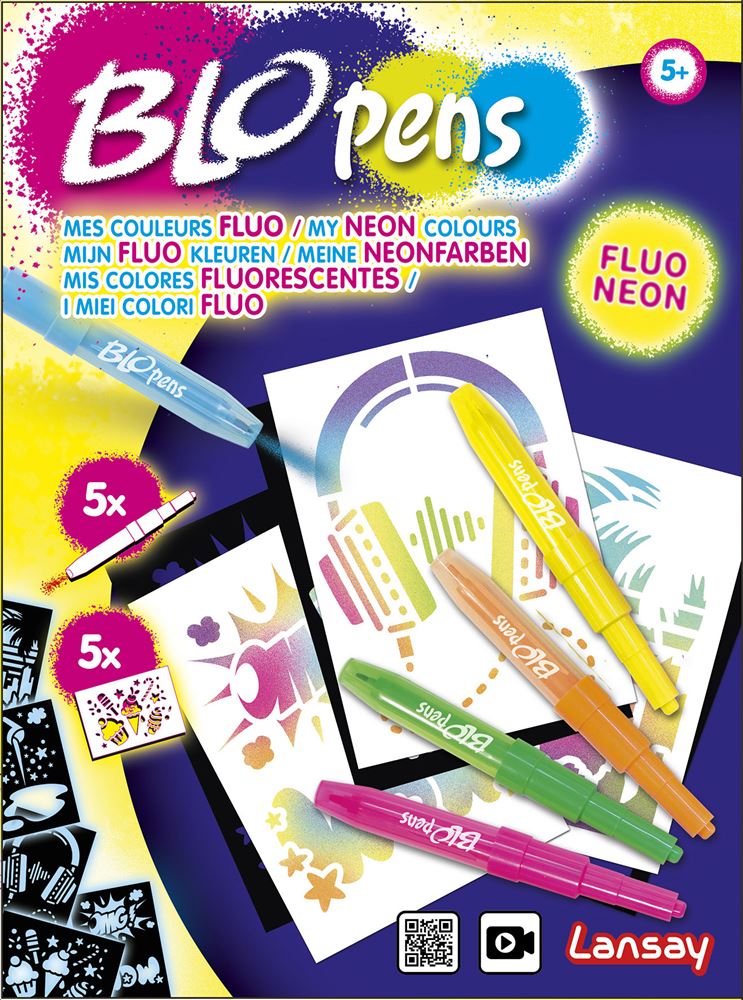 Jeu créatif Lansay Blopens Mes couleurs Fluo - Autres jeux créatifs ...