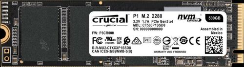 Disque SSD interne Crucial ct500p1ssd8 p1 M.2 NVME PCIE GEN 3 X2 500 Go