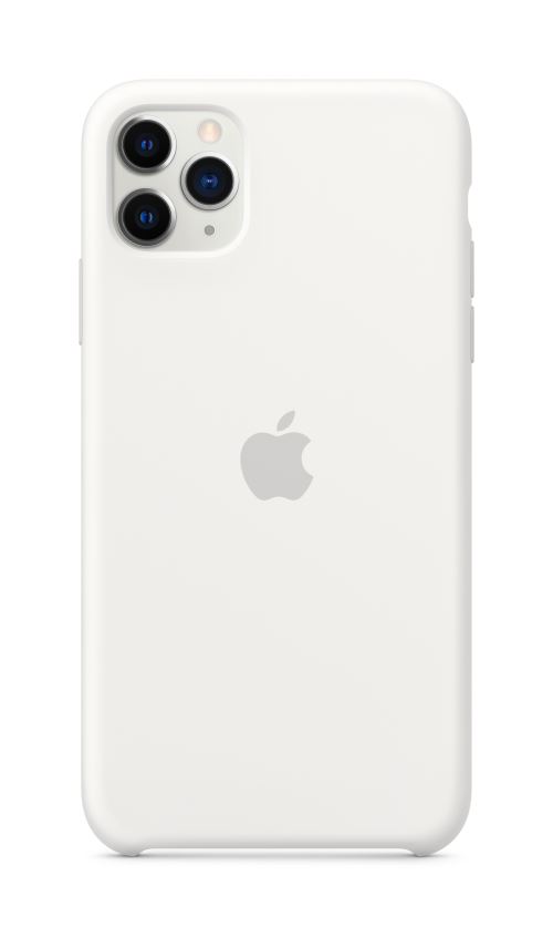 Coque en Silicone pour iPhone 11 Pro Max Blanc