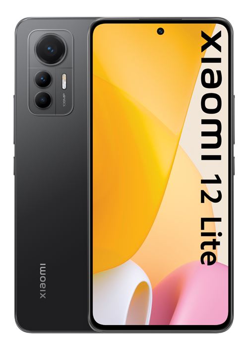 Smartphone Xiaomi 12 Lite 12 6,55"" Double nano SIM 5G 128 Go Noir État correct - Xiaomi reconditionné disponible sur Fnac