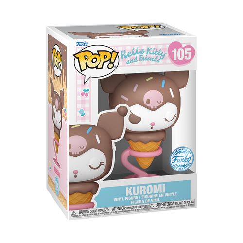 Funko Figurine Pop Sanrio Hello Kitty And Friends Kuromi Ice Cream Cone Exclusivité Fnac