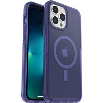 Coque de protection avec MagSafe pour iPhone 13 Pro Max OtterBox Symmetry Series+ Clear Bleu transparent