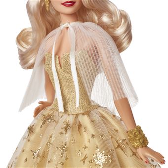 Poupée Mattel Barbie Joyeux Noël Blonde