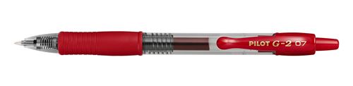 Pilot G2+ Stylo roller encre gel rétractable pointe moyenne 0,7 mm Rouge - vue 3
