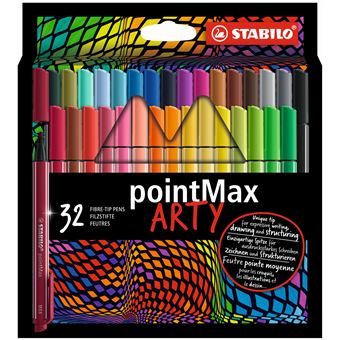 Etui 32 Feutres Stabilo Pointmax Arty