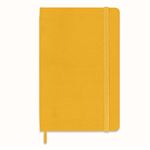 Carnet de poche Moleskine rigide ligné Soie Jaune orange