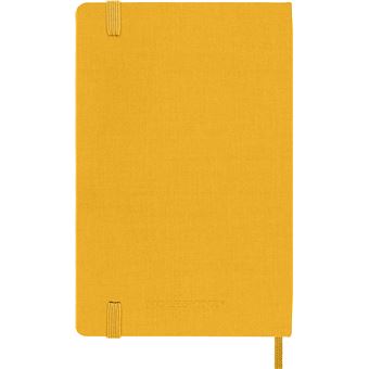 Carnet de poche Moleskine rigide ligné Soie Jaune orange