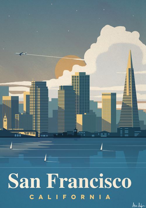 Affiche Sergeant Paper San Francisco 50x70 cm Edition limitée signée