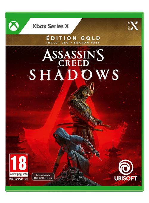 Pochette avant du jeu Assassin's Creed Shadows Edition Gold Xbox Series X