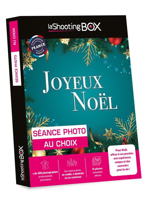 Coffret cadeau LaShootingBox Séance photo au choix Joyeux Noël