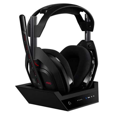 Casque gaming sans fil Logitech G Astro A50 Lightspeed Noir + Station d'accueil