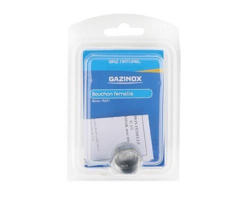 Gazinox 15x21 Buchsenstecker mit Flachdichtung