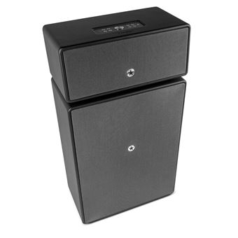 Enceinte bibliothèque Stéréo sans fil Bluetooth Audio Pro Drumfire Frêne noir