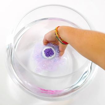 Bombe de bain effervescente boule de cristal