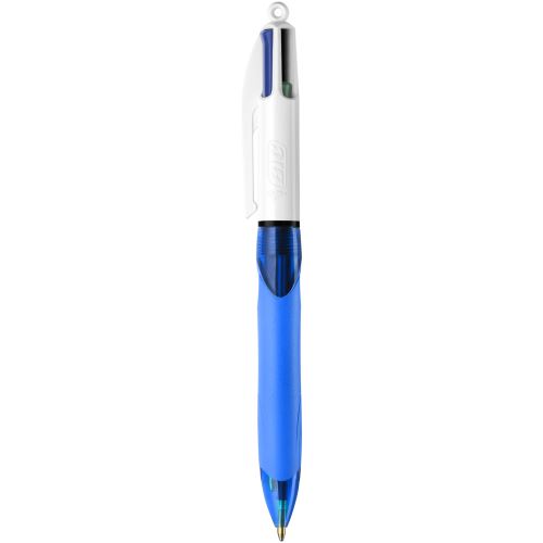 Stylo Bille À 4 Couleurs Bic Grip Bleu