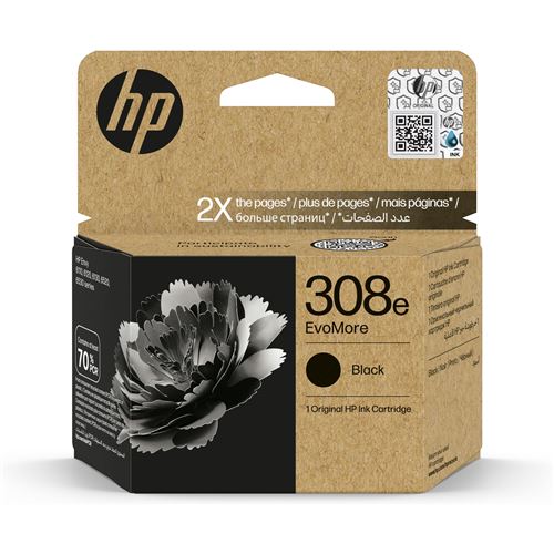 Cartouche d'encre HP 308e EvoMore Noir