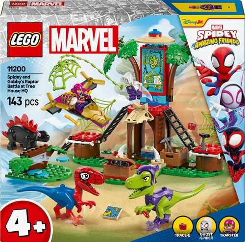 Lego Spidey Contre Le Raptor De Gobby À La Cabane Dans 'arbre 11200 Lego La Boite - vue 4