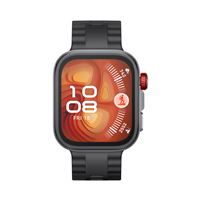 Montre connectée Huawei Watch Fit 4 Pro Bluetooth 44.5 mm Gris avec bracelet en fluoroélastomère Noir