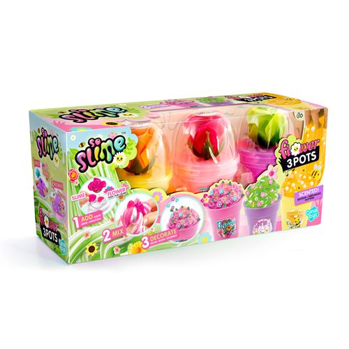 Slime Canal Toys SSC 418 – Pack de 3 Pots Slime Flower à Personnaliser - vue 2