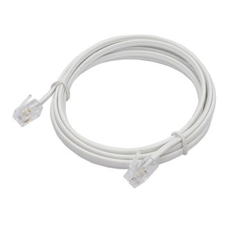 Câble Temium RJ11 1,5 m Blanc - 1