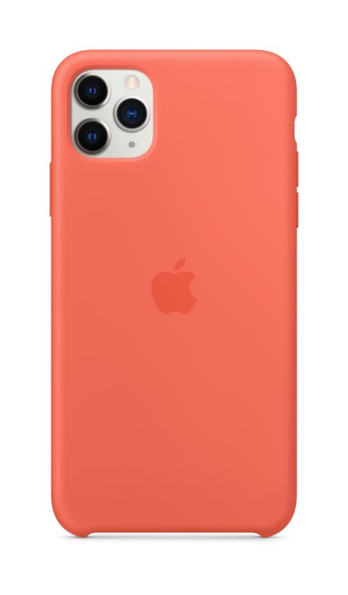 Coque en Silicone pour iPhone 11 Pro Max Orange