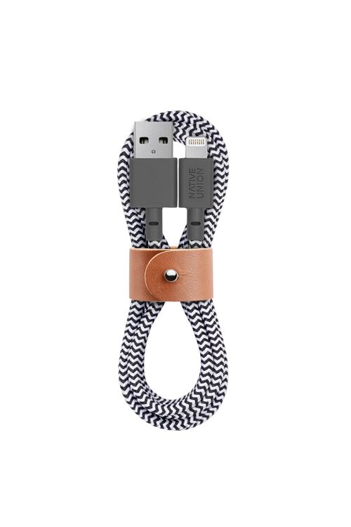Câble ceinture Native Union Lightning Zebra 1,2m