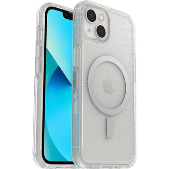 Coque de protection avec MagSafe pour iPhone 13 OtterBox Symmetry Series+ Clear Transparent pailleté