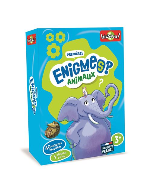 Jeu de société Mes premières enigmes Animaux Bioviva