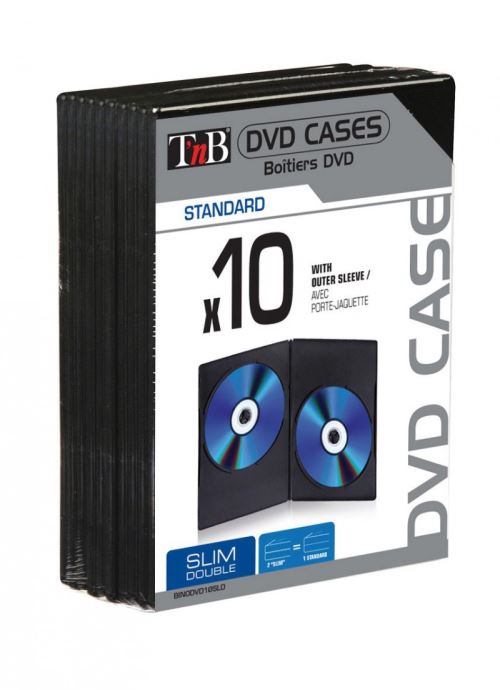 T'nB boîtier DVD Slim Double noir x 10