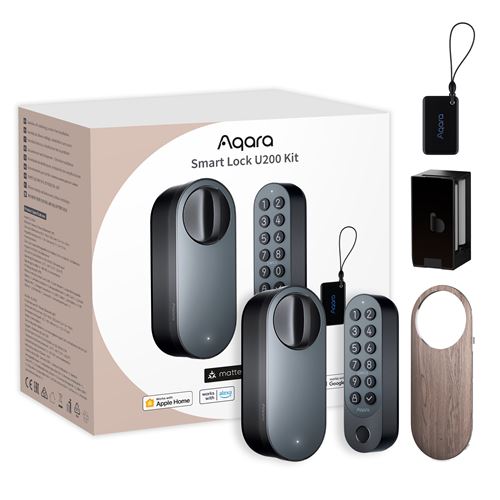 Kit Serrure connectée et Clavier AQara Smart Lock U200 Noir