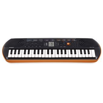 Mini clavier Casio SA-76 44 touches 100 sons 50 rythmes Noir et Orange