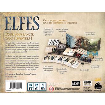 Jeu de rôles Asmodee Initiation au Jeu d'Aventures dans les Terres d'Arran Elfes