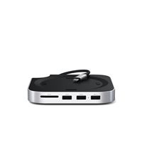 Support & Hub pour Mac Mini M4 avec boitier SSD Silver