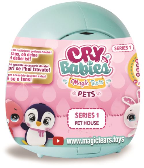 Capsule avec figurine IMC Toys Maison Pets Cry Babies Magic Tears