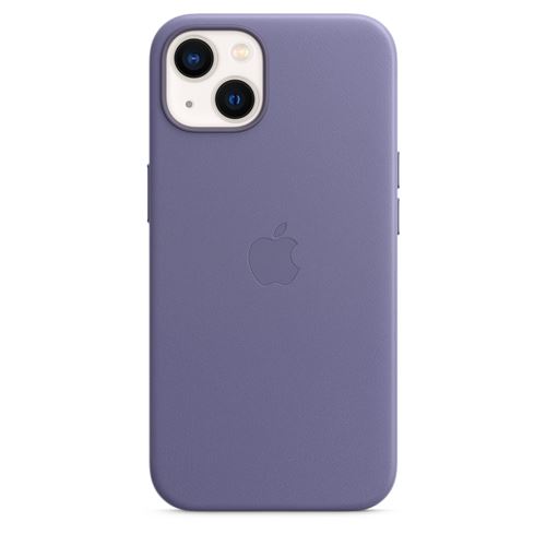 Coque en cuir Apple avec MagSafe pour iPhone 13 mini Glycine